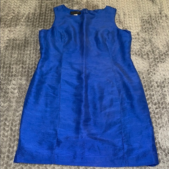 Spenser Jeremy 100% Silk Lined Sheath Dress.  Size 14.  Back Zipper.  Sleeveless - Picture 1 of 8